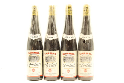 (4) Carmel Avdat Red Dry Wine, Israel