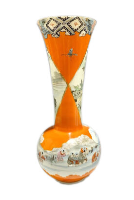 A Japanese Meiji Period Kutani-yaki Vase