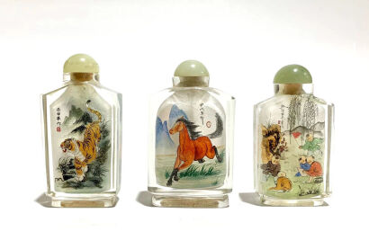Ornaments with inner painting - Set of 6
