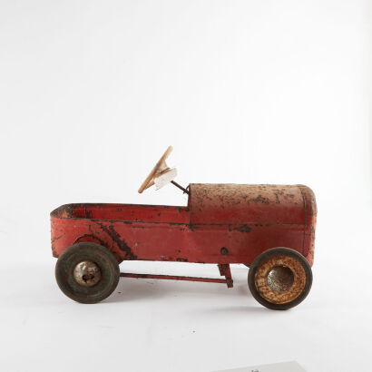 A Vintage Triang Pedal Car