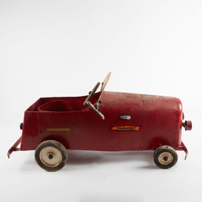 A c1960s 'Ryko' Thunderbolt Pedal Car