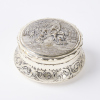 An Alloy Pill Box with Relief Scene
