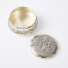 An Alloy Pill Box with Relief Scene - 2