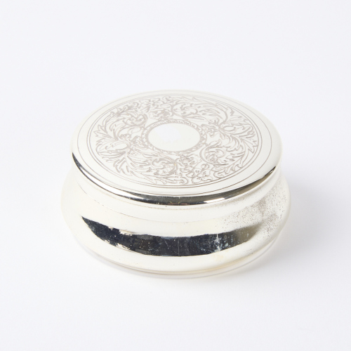 A Silver Plate Pill Box