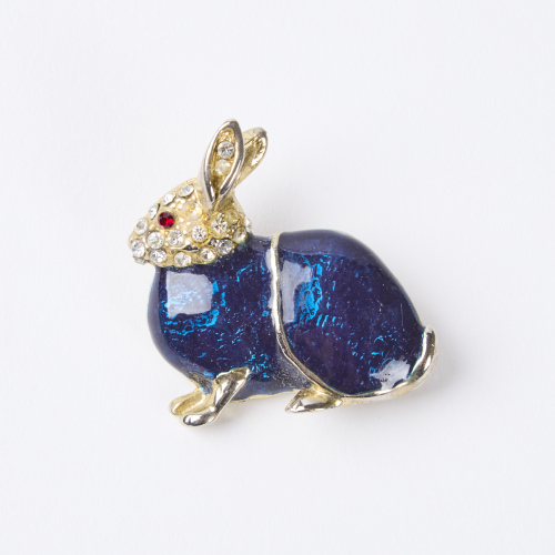 An Enamelled Rabbit Brooch