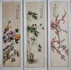 Chinese Painting Four Seasons Flowers - Set of 3 (Ling Xue Mark)