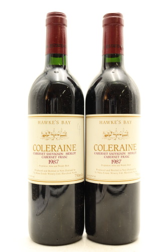 (2) 1987 Te Mata Estate Coleraine, Hawke's Bay