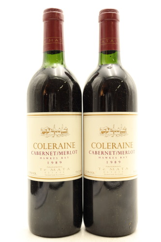 (2) 1989 Te Mata Estate Coleraine, Hawke's Bay