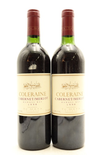 (2) 1990 Te Mata Estate Coleraine, Hawke's Bay