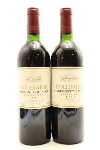 (2) 1991 Te Mata Estate Coleraine, Hawke's Bay