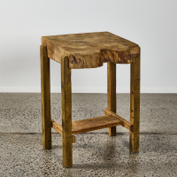 A Rustic Wooden Side Table