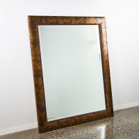 A Mirror with Hand-Painted Frame