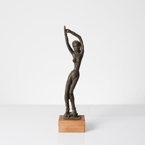 A Contemporary African Bronze Figure