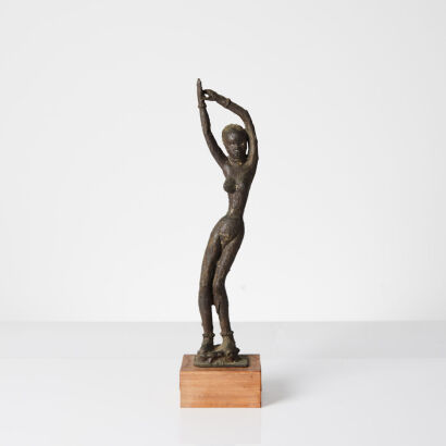 A Contemporary African Bronze Figure