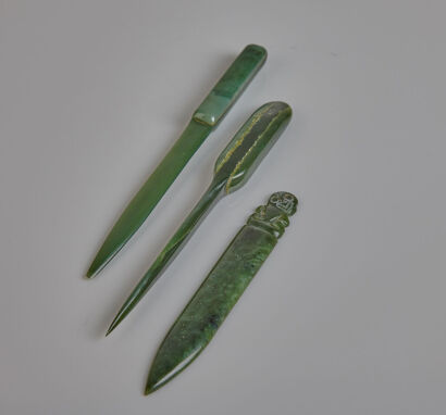 A Trio of Pounamu Letter Openers