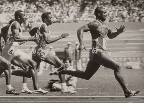 Associated Press Archival Photograph - Ben Johnson, 1988 Seoul Olympics