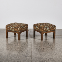 A Pair Of Ottomans