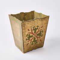 A Small Italian-Style Painted Bin