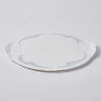 A Royal Albert Cake Plate With Pastel Coloured Design