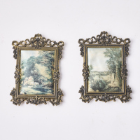 A Pair Of Constable Reproductions On Fabric