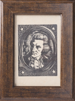 A Captain Cook Stewart McClennan Woodcut