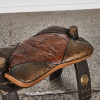 An Saddle Stool With Egyptian Detailing - 3