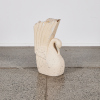 An Impressive Salvage Wooden Swan Vase - 2