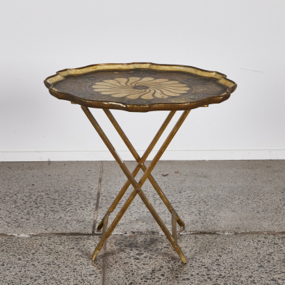 An Italian Decorative Folding Occasional Table