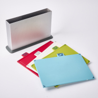 A Joseph Joseph Folio Design Cutting Board Holder & Cutting Boards