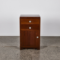 A Tall Mahogany Mid Century Bedside Cabinet