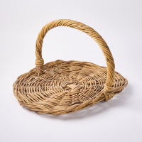 A Vintage Willow Flower Basket