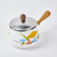 A Retro Enamelled Fondue Pot