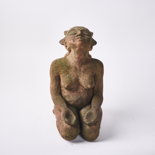 A Terracotta Nude Garden Ornament