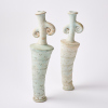 A Pair Of Koru NZ Studio Pottery Vases