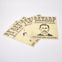 A Collection Of Four Reward For Outlaws Posters