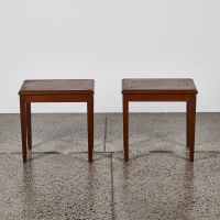 A Pair Of Retro Solid Wood Side Tables