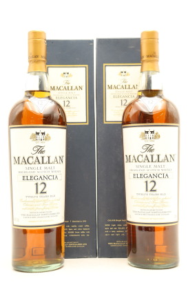 (2) The Macallan Elegancia 12 Years Old Single Malt Scotch Whisky, 40% ABV