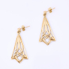 9ct Yellow Gold, Celtic Design Drop Earrings