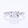 18ct White Gold, Modern, 'Dubai cut' .82ct Diamond Ring