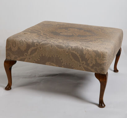 A Queen Anne Style Ottoman 