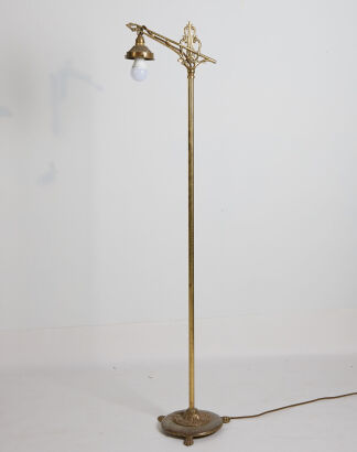 A Brass Standard Lamp