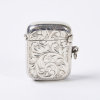 A John Rose Sterling Silver Vesta Case