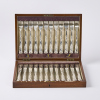 An Ornate Walker & Hall Sheffield 12 -Setting Fish Knife and Fork Boxed Set
