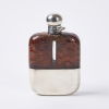 A Large Crocodile Hip Flask by James Dixon