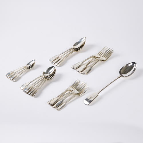 A 27-Piece Silver-Plated Cutlery Set