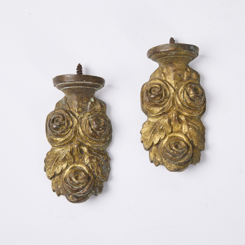 Two Antique Curtain Finials