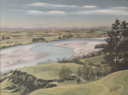 Colin Wilkinson - Tuki Tuki River and Heretaunga Plains, Hawke's Bay