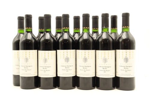 (12) 1991 Vidal Estate Reserve Merlot Cabernet Sauvignon, Hawke's Bay