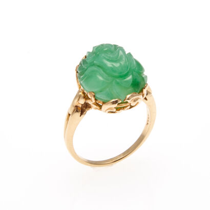 14ct Jadeite Ring