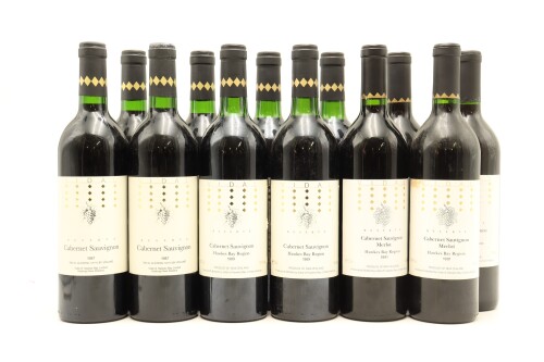 (1) 1987, 1989 & 1991 Vidal Estate Reserve Cabernet Sauvignon/ Cabernet - Merlot Collection, Hawke's Bay, 12 Bottles Sold as One Lot